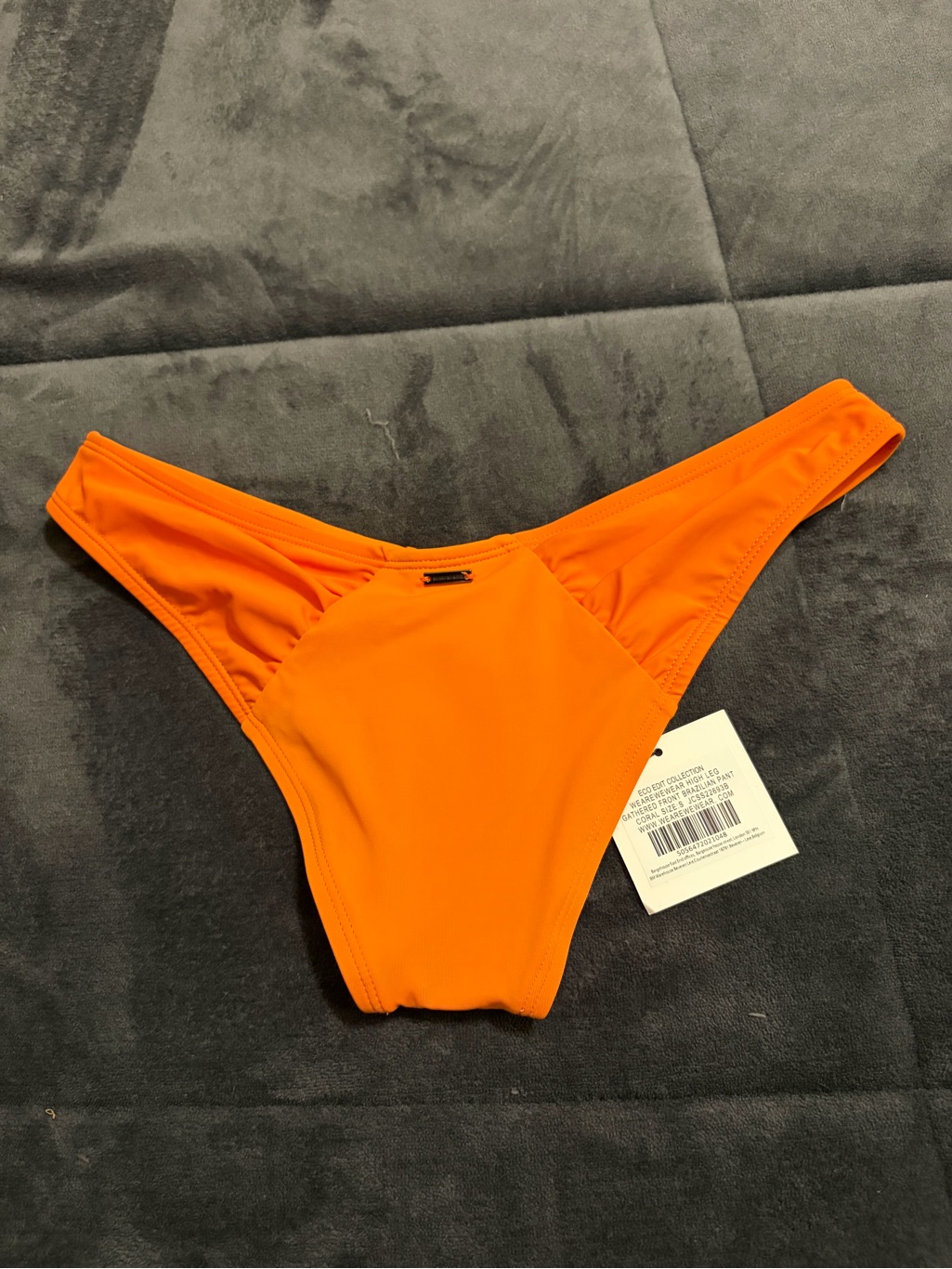 New We Are We Wear Orange High-Cut Bikini Bottom - S — image 2 of 4